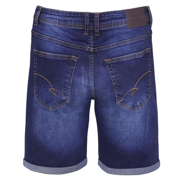 Dark Blue Denim Shorts